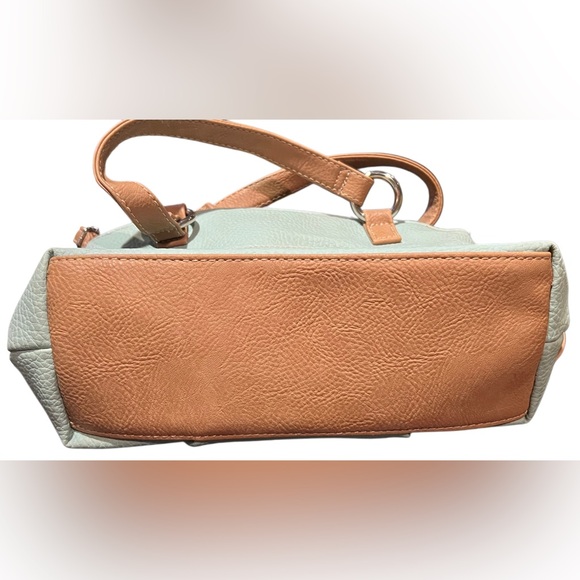 Koltov Mint Green Crossbody Bag with Tan Accents - Picture 11 of 11